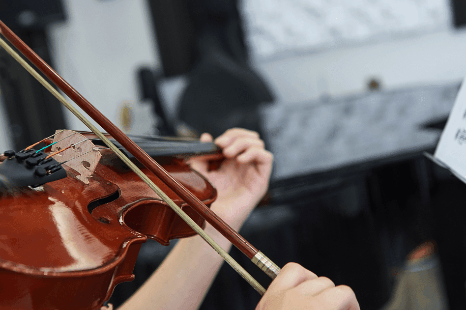 Metronome detail — classical practice setting